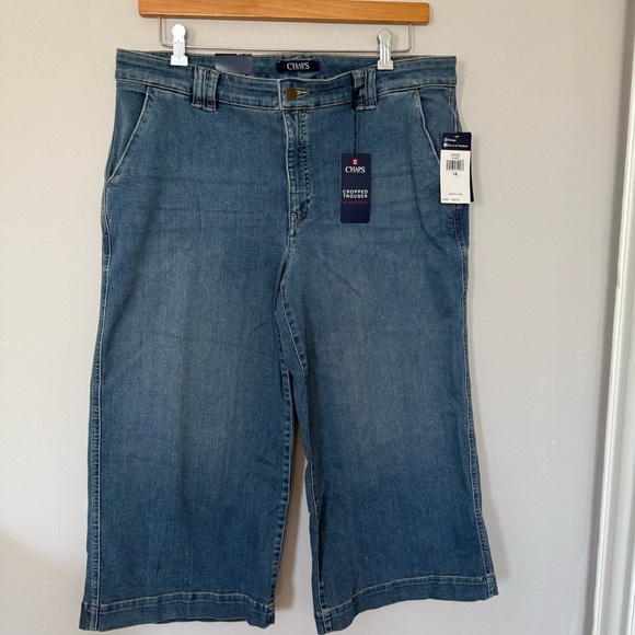 Chaps Denim - Chaps Blue Denim Jeans Cropped Pants